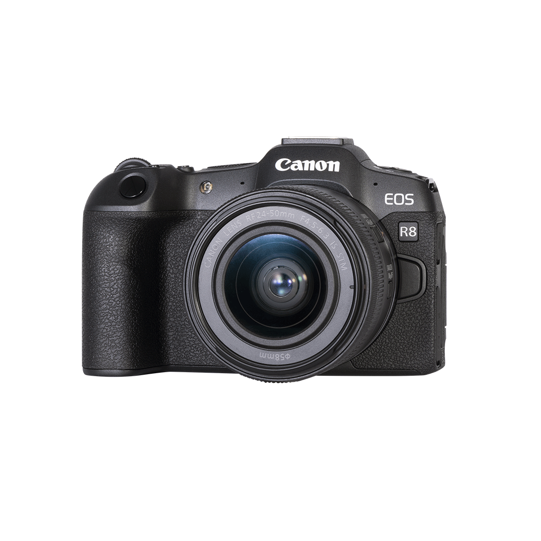 Canon EOS R8 with lens
